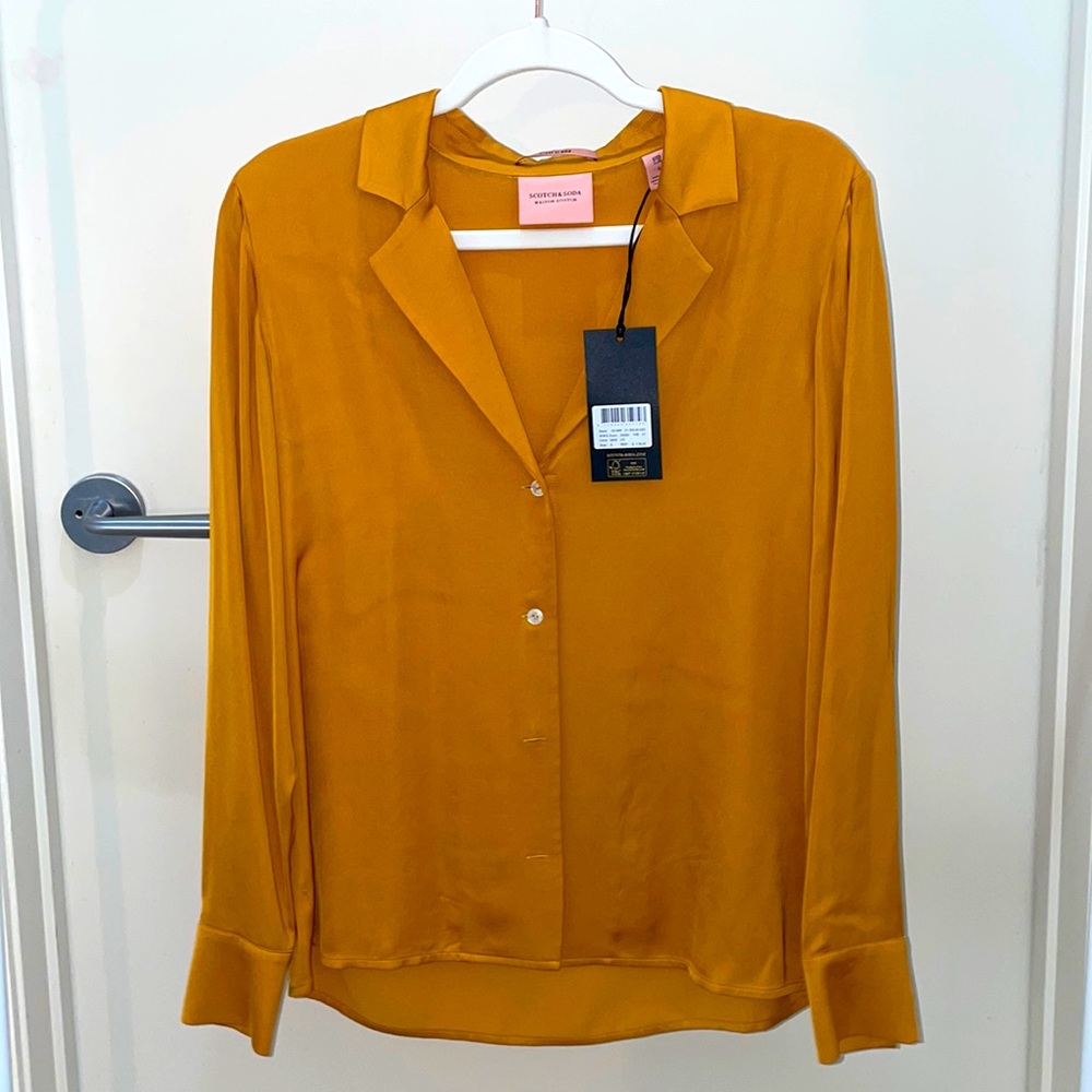 Scotch & Soda button up blouse NWT